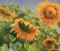 Статуэтка "Sunflowers oil, canvas"