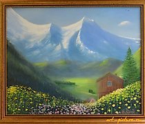 Статуэтка 生活在山中 油画