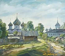 Статуэтка "Kargopol landscape, oil…
