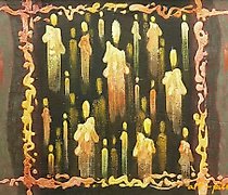 Статуэтка "Candles, oil, canvas"