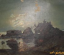 buy The translation of the text "Хижина у моря масло холст" into English is "Cottage by the sea oil on canvas."