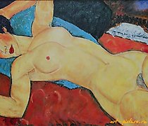 Статуэтка 躺着的卡里亚蒂斯（阿梅德奥·莫迪利亚尼的复制...