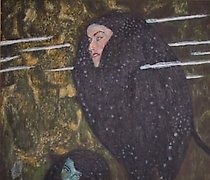 Статуэтка 美人鱼（银色小鱼）。古斯塔夫·克林特的作品复...