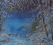 Статуэтка "Winter Night oil on can…
