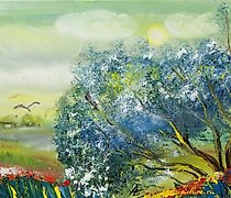 Статуэтка SPRING canvas, acrylic