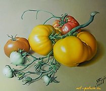 Статуэтка Жёлтые помидоры холст, м…