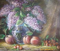 Статуэтка 丁香和水果 纸，粉彩