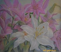 Статуэтка 百合的粉色，纸张