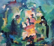 Статуэтка 新年。节日前。油画