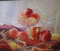 Статуэтка 东部静物 画布在纸板上 油画