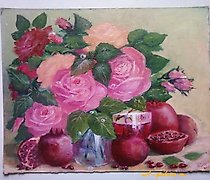 Статуэтка "Roses and pomegranates …