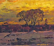 Статуэтка "End of Winter" oil on c…