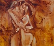 Статуэтка МАРТ 油画，画布