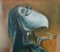 Статуэтка "Saxophonist oil on canv…