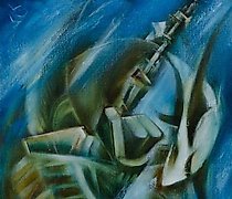 Статуэтка 残酷华尔兹 油画，画布