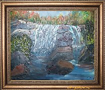 Статуэтка 秋天的森林 油画，画布，调色刀