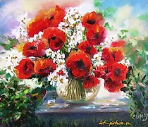 buy The translation of "Маки холст, масло" into English is "Poppies, canvas, oil."