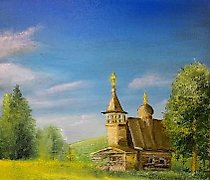 Статуэтка 午后 油画 画布