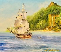 Статуэтка "On distant shores. Oil …