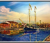 Статуэтка 意大利油画，画布在纸板上，调色刀