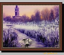 Статуэтка "Park oil, canvas on car…