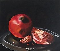 купить "Гранат" холст на подрамнике, масло, кисть, мастехин