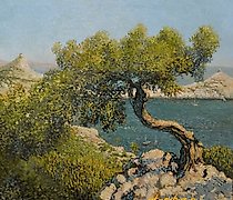 Статуэтка Karaul-Oba. Crimea Canva…