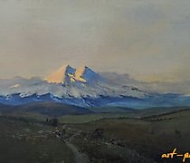 Статуэтка View of Elbrus Canvas/Oil