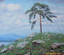 Статуэтка Pine. canvas, oil paint