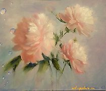 Статуэтка "Peonies Under Water, oi…