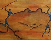 Статуэтка 我们可以回归的是什么 油画，画布。