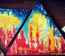 Статуэтка 另一天的早晨 油画，画布。