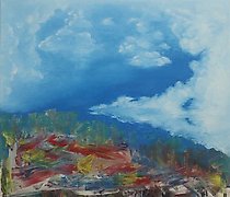 buy The translation of the text is: "Not in Paris Oil, canvas."