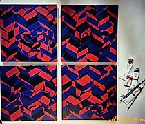 购买 传奇四人组 油画,画布。