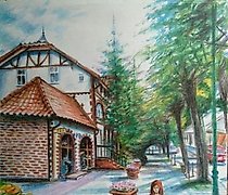 Статуэтка "Walk" watercolor pencils