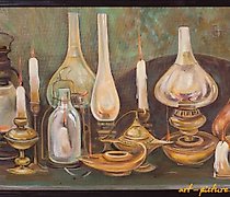 购买 在时间的交界处 画布，油画