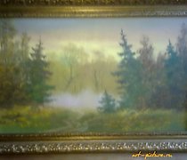 купить Картина "Осенний вечер" Масло,холст