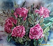 Статуэтка 玫瑰混合技法