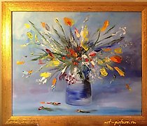 купить Полевые цветы Масло, холст 