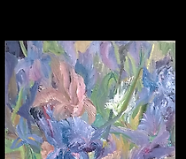 购买 鸢尾花 油画,画布