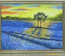 Статуэтка "Lavender field canvas, …