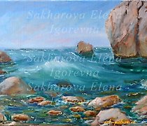 Статуэтка 波浪 布面油画