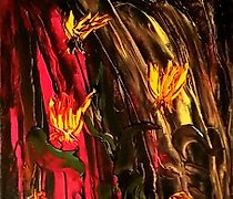 Статуэтка "Yellow-red mood oil, ca…