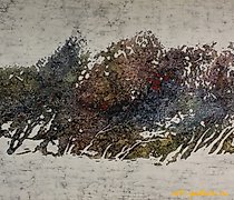 Статуэтка 白色田野 丝绸-热蜡染