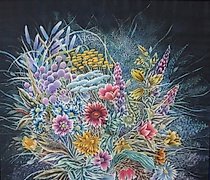 Статуэтка 丝绸冷染花束