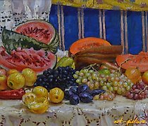 购买 秋季静物画 布面油画