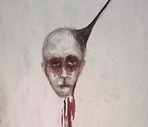 Статуэтка 咖啡？刨花板，丙烯颜料