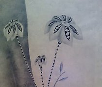 Статуэтка "Striped flowers paper, …