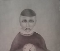 Статуэтка 时钟制造商 纸，铅笔