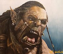 buy The translation of the text "Варкрафт 'Дуротан' масло, холст" into English is "Warcraft 'Durotan' oil, canvas."